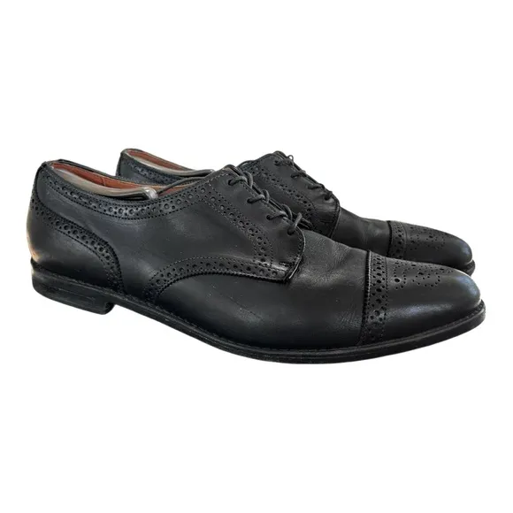 Allen Edmonds Sanford Black Leather Cap Toe Oxford Shoes Men’s Size 13