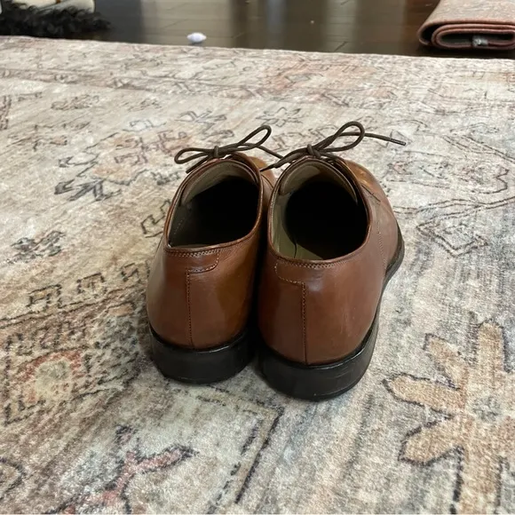 Allen Edmunds Corsico Made In Italy Brown Leather Oxford Shoes in Men’s Size 12