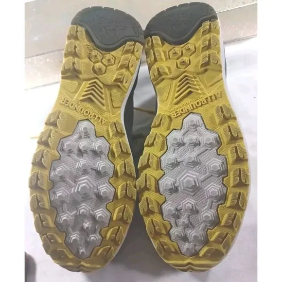 Allrounder By Mephisto Rising-Tex Grey/Yellow Mens 7 Women's 8.5 Shoes