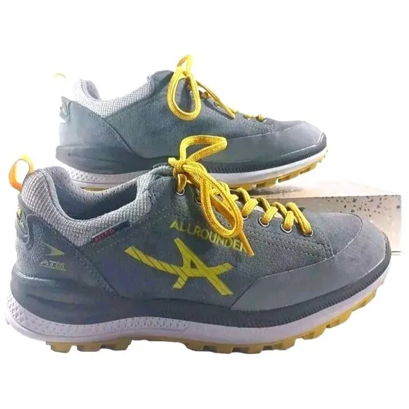 Allrounder By Mephisto Rising-Tex Grey/Yellow Mens 7 Women's 8.5 Shoes