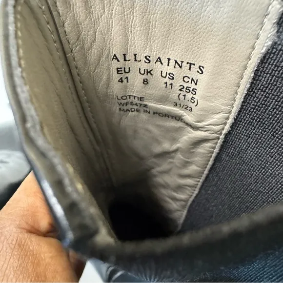 AllSaints Lottie Patent Leather Boots