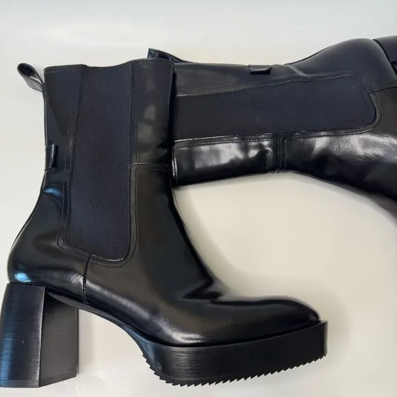 AllSaints Lottie Patent Leather Boots