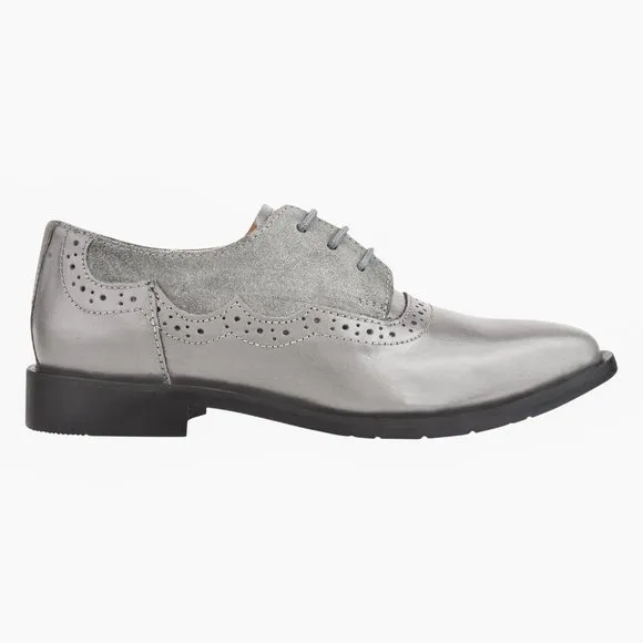 Amy Gray  Leather/Suede Oxford Style Kids Dress Shoes