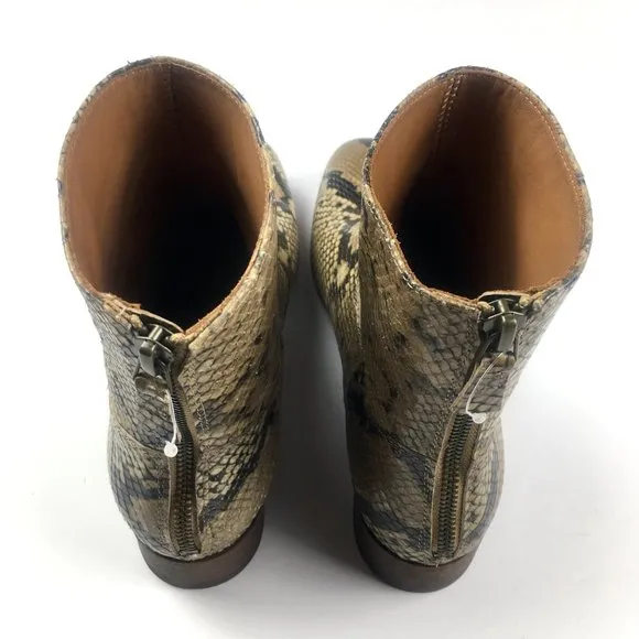Anthology Paris Python Leather Boots - NEW