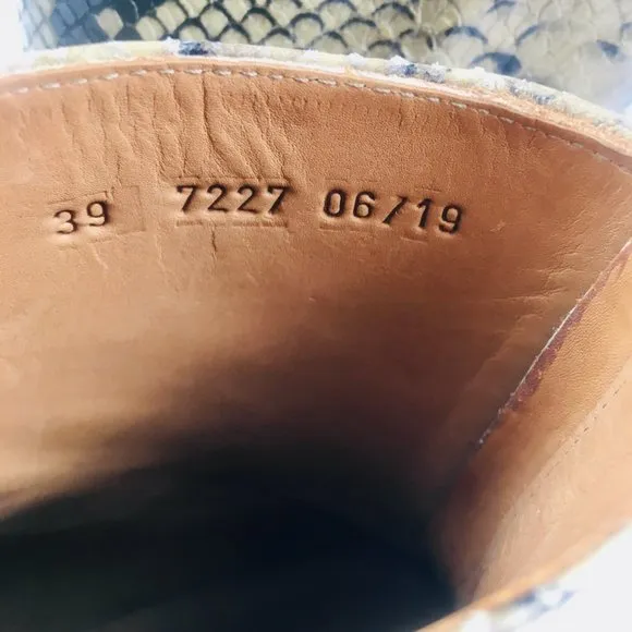 Anthology Paris Python Leather Boots - NEW