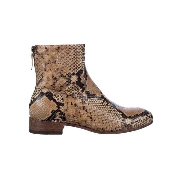 Anthology Paris Python Leather Boots - NEW