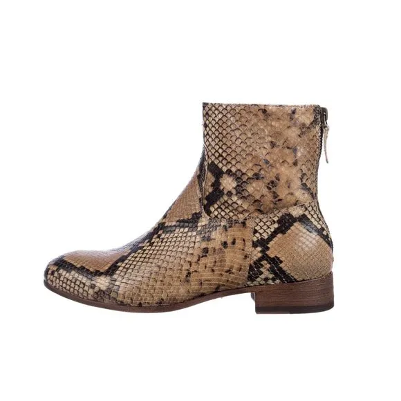 Anthology Paris Python Leather Boots - NEW