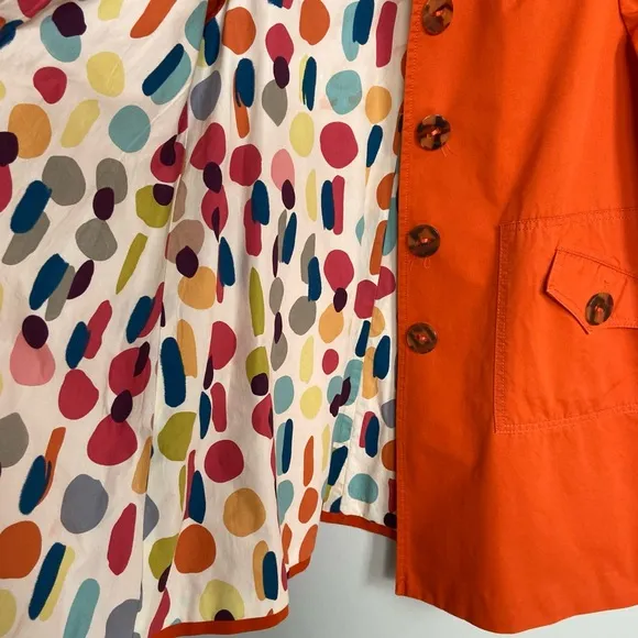 Anthropologie elevenses Short Trench Coat, A-Line, Size 2