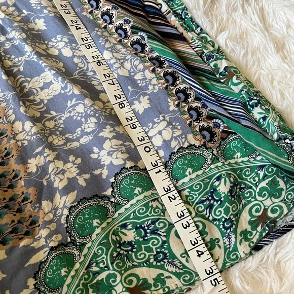Anthropologie TINY Caviana Shirtdress sze S | Drop Waist Paisley Boho Mini