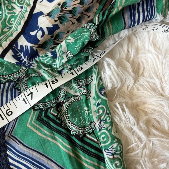 Anthropologie TINY Caviana Shirtdress sze S | Drop Waist Paisley Boho Mini