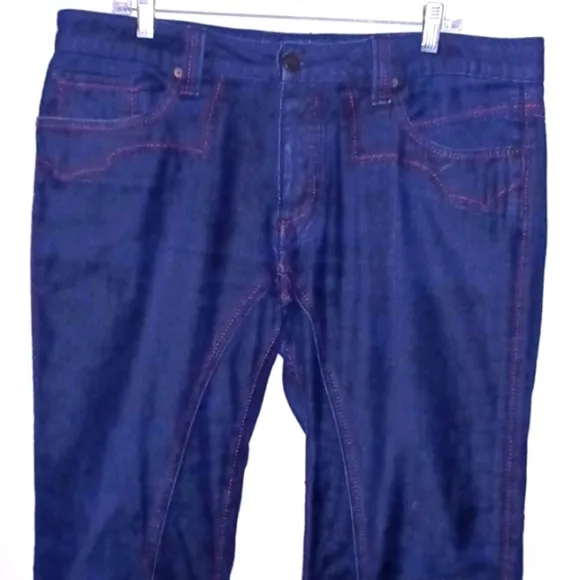 Antik DENIM Blue Button-fly, Flare Leg Jeans, 36W / 33L
