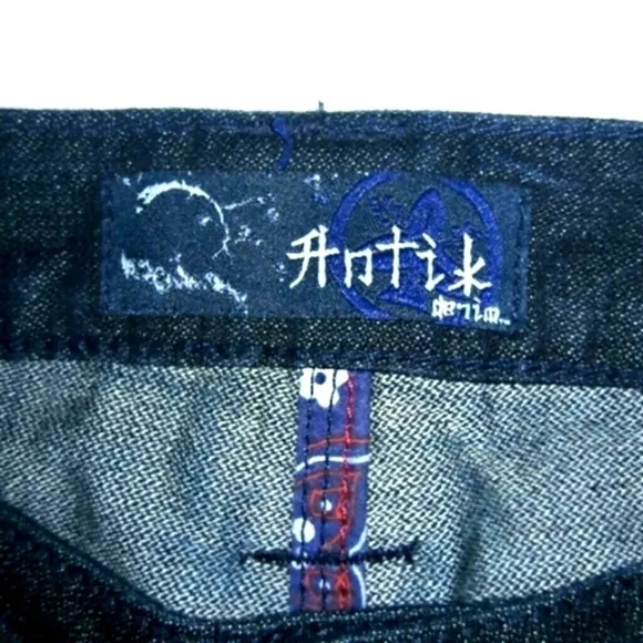 Antik DENIM Blue Button-fly, Flare Leg Jeans, 36W / 33L