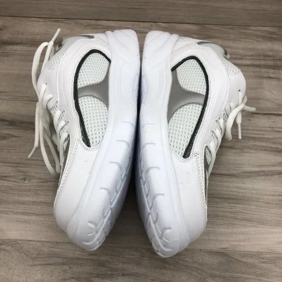 Apis Mt. Emey Shoes Mens 9 M/W (D/2E) 9701-3L White Leather Therapeutic Sneakers