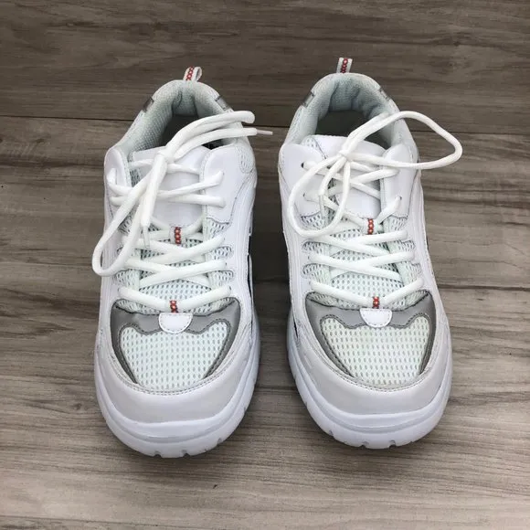 Apis Mt. Emey Shoes Mens 9 M/W (D/2E) 9701-3L White Leather Therapeutic Sneakers