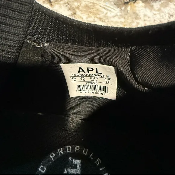 APL Men's Techloom Wave Black Running Shoes Size 14 in EUC