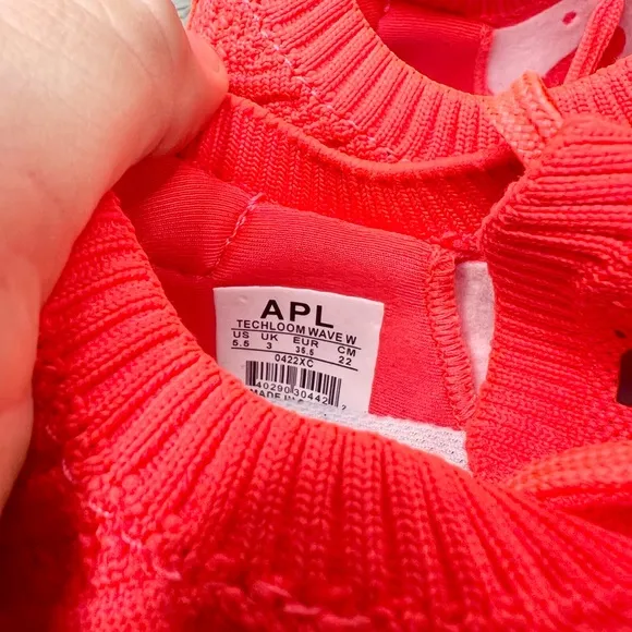 APL TechLoom Wave Mens Size 5.5 Sneakers Impulse Red White Athletic Shoes