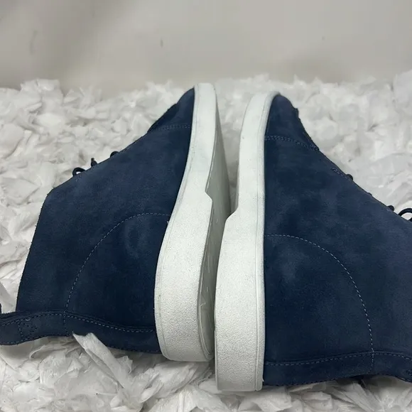 AQUATALIA GREYSON SUEDE MENS Size 8M BLUE SUEDE CHUKKAS BOOTS MADE IN ITALY