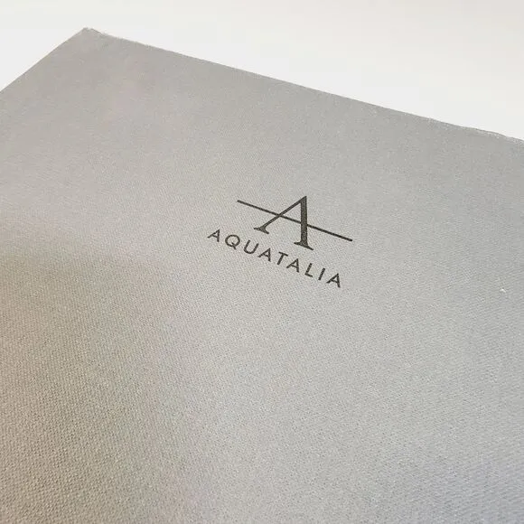 Aquatalia Holly Black Leather Lub Boots and Dust Bag Size 8 NIB