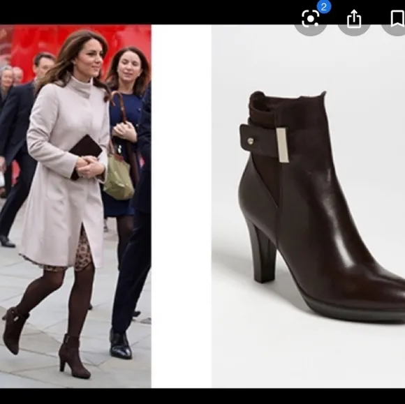 AQUATALIA Kate Middleton black ankle boots