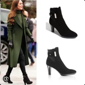 AQUATALIA Kate Middleton black ankle boots