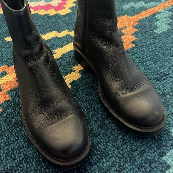 Aquatalia leather waterproof lug sole boots