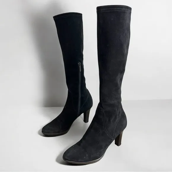 Aquatalia Rhumba Suede Knee-High Boots - Size 8