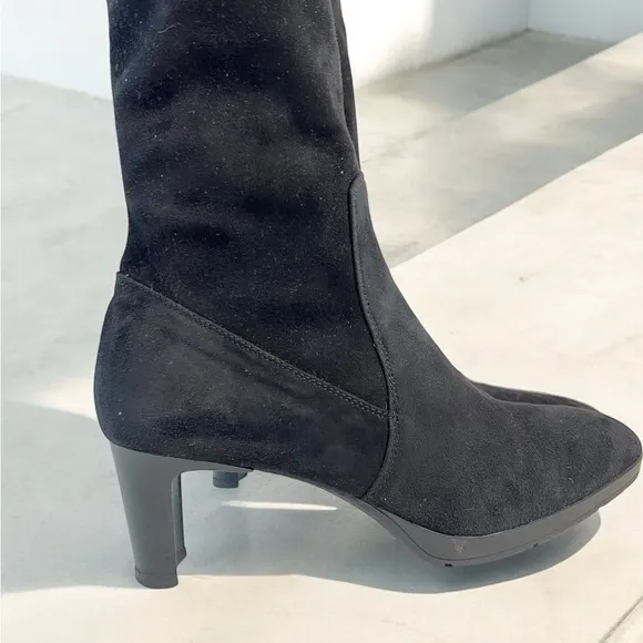 Aquatalia Rhumba Suede Knee-High Boots - Size 8