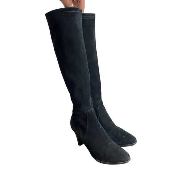Aquatalia Rhumba Suede Knee-High Boots - Size 8