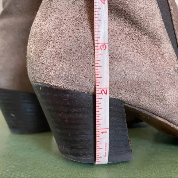 Aquatalia Waterproof Heeled Chelsea Boots in Brown Suede *Italy*