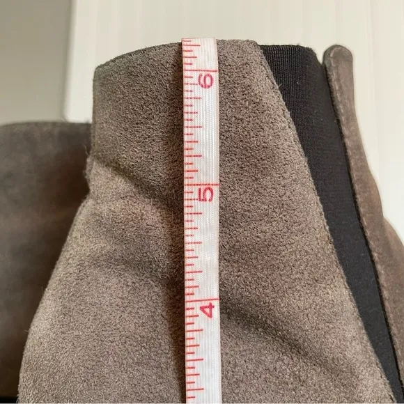 Aquatalia Waterproof Heeled Chelsea Boots in Brown Suede *Italy*