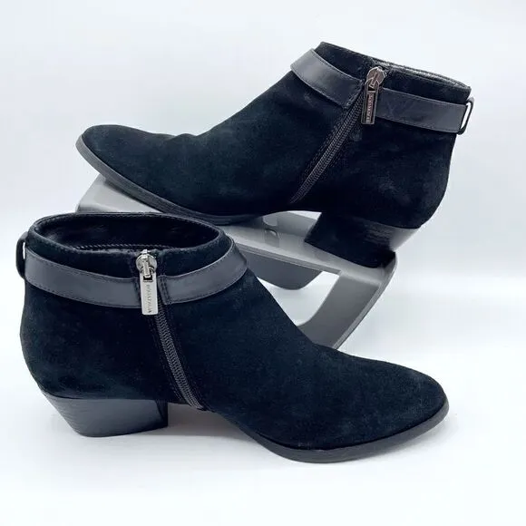 Aquatalia Fatima Women’s Black Suede Ankle Bootie