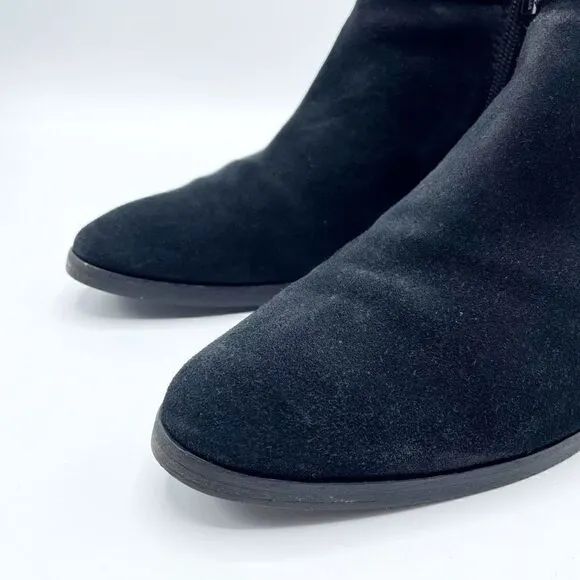Aquatalia Fatima Women’s Black Suede Ankle Bootie
