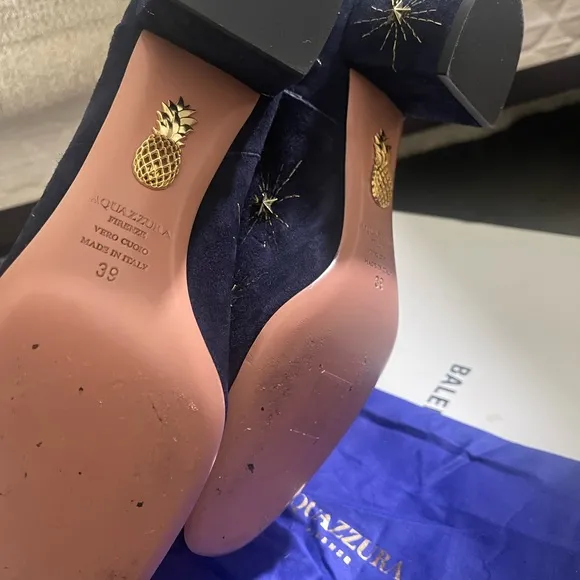 Aquazurra COSMIC STAR BOOTS NAVY SUEDE