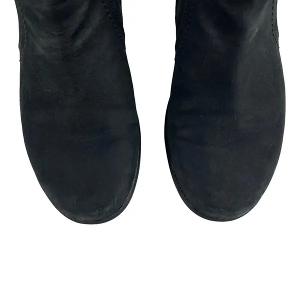 ARAVON FAIRLEE BLACK WATERPROOF LEATHER ZIP UP ANKLE BOOTS