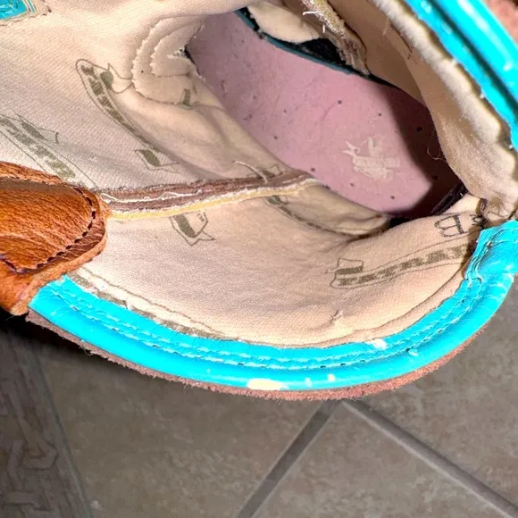 ARIAT Fatbaby Heritage western cowboy leather boots girl's size 6.5