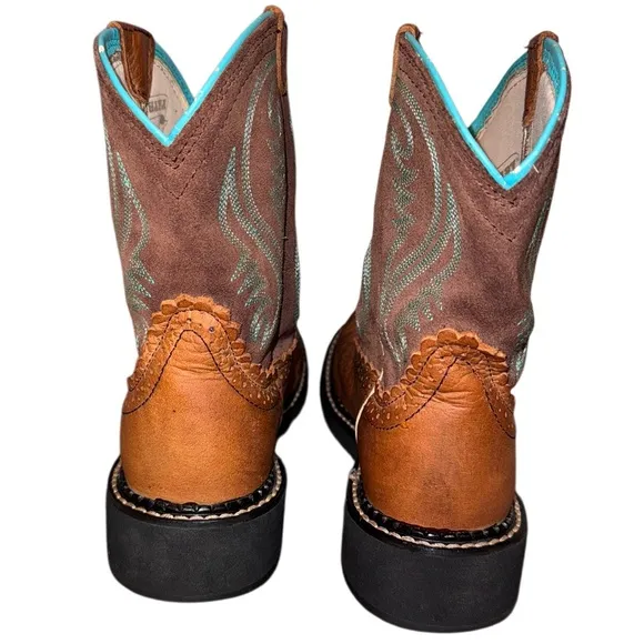 ARIAT Fatbaby Heritage western cowboy leather boots girl's size 6.5