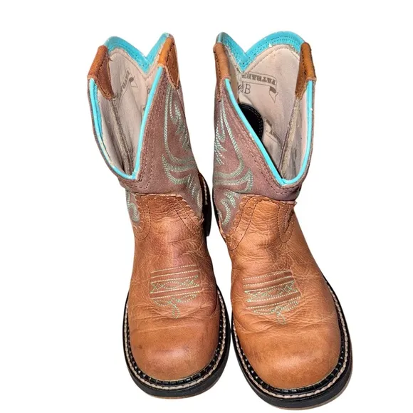 ARIAT Fatbaby Heritage western cowboy leather boots girl's size 6.5