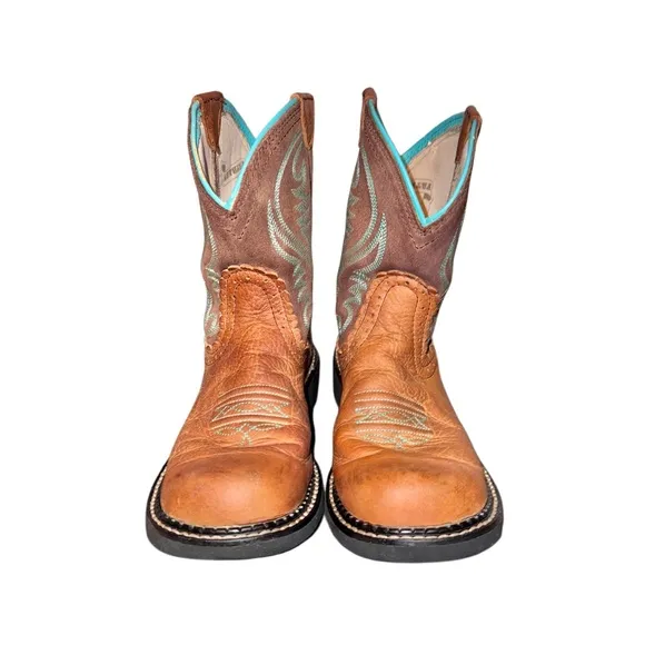 ARIAT Fatbaby Heritage western cowboy leather boots girl's size 6.5