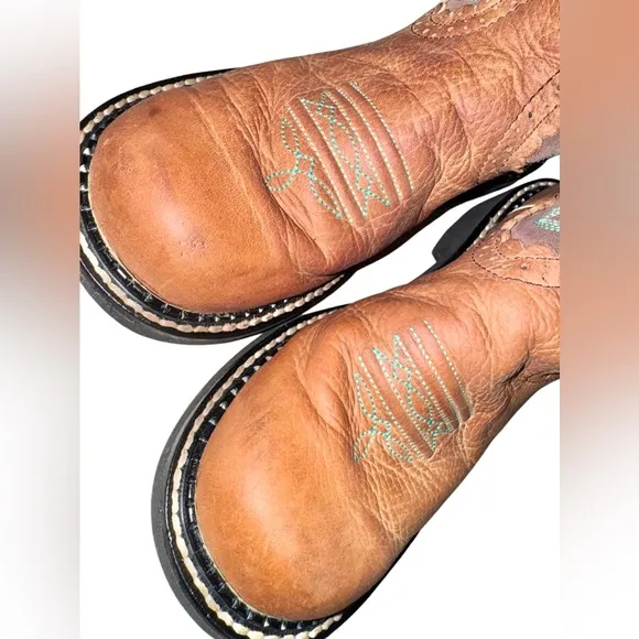 ARIAT Fatbaby Heritage western cowboy leather boots girl's size 6.5