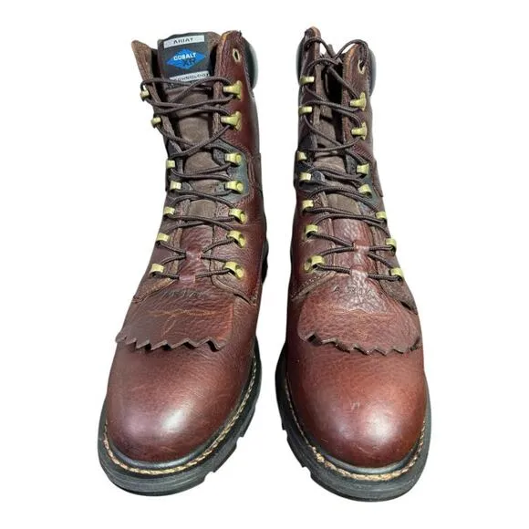 Ariat Hermosa Cobalt XR 8 inch Redwood Leather Boot Men size 13 EE extra wide