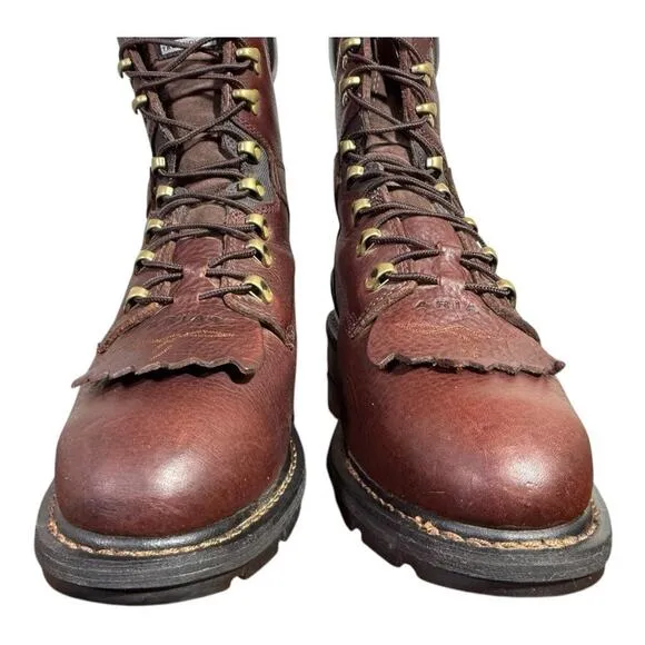 Ariat Hermosa Cobalt XR 8 inch Redwood Leather Boot Men size 13 EE extra wide