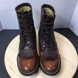 Ariat Polished Bay Pro Lacer Brown Leather Boots Men’s 8.5D Style 38090