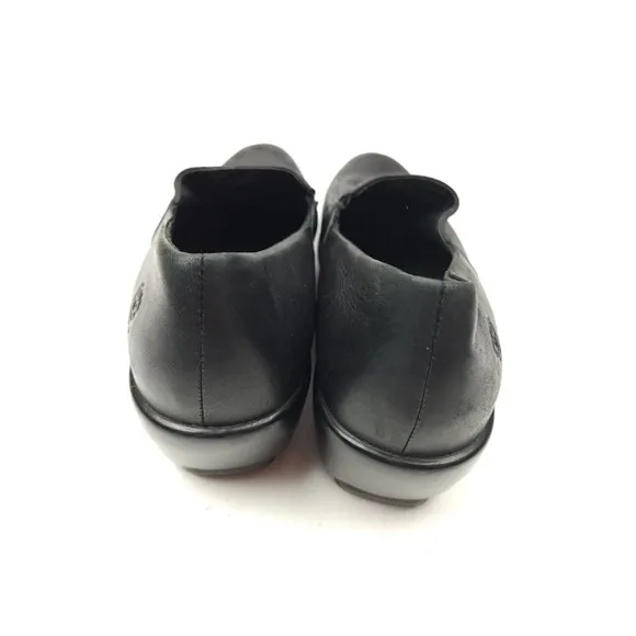 Ariat Shoes Womens 9 B Wedge Clogs Black Leather Pull On Round Toe 21160