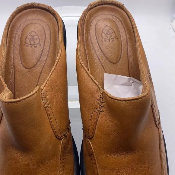 Ariat Tan Clogs Size 7 Leather Style 94221