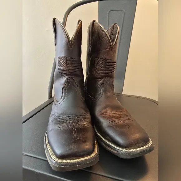 Ariat Wiggle Room Big Kids Unisex Circuit Anthem Western Boots Size 1