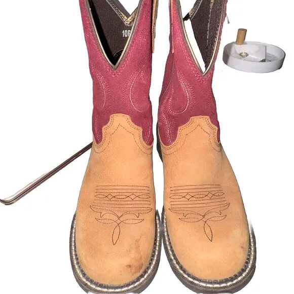 Ariat Women's Fatbaby Soft Toe Boots Size 10