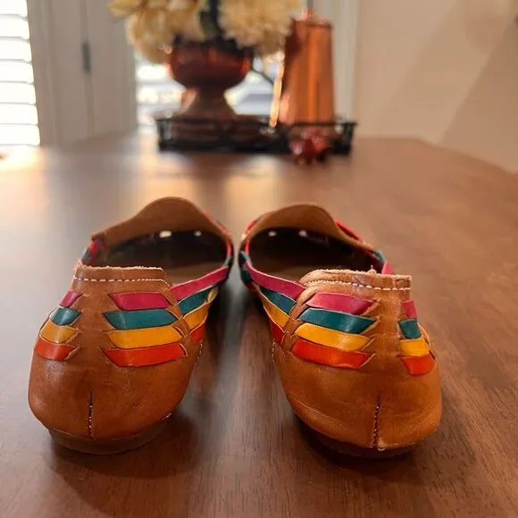 Artesanias Itzel Huarache Multicolored Slip On Shoes - Size 7