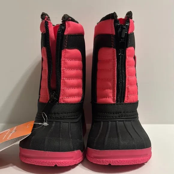 Artic Shield Girls Warm Insulated Waterproof Pink and Black Boots