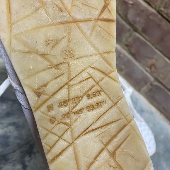 A.S.98 Tucker Beige Woven Toe Leather Sneaker Size 38