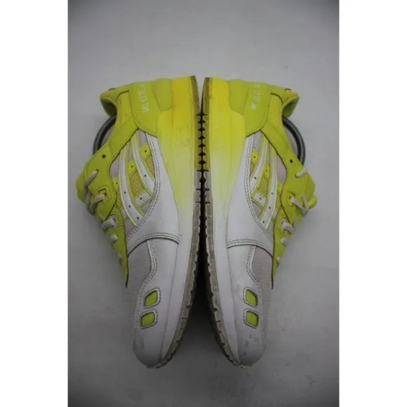 Asics GEL-Lyte III Men's Size 9.5 Casual Shoes White/Yellow 1191A224 100
